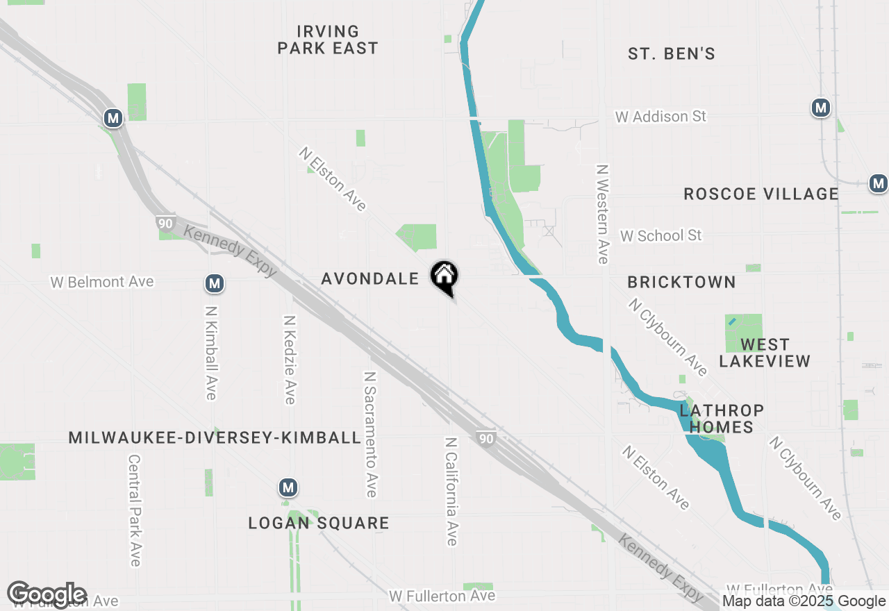 Map of 3114 N California Avenue, Chicago, IL 60618