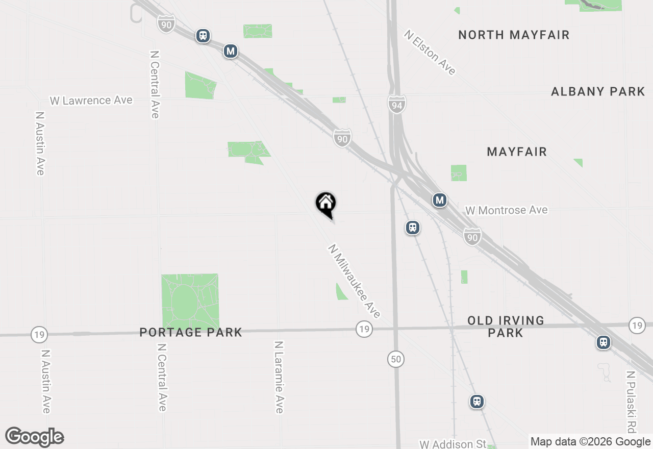 Map of 5028 W Pensacola Avenue, Chicago, IL 60641