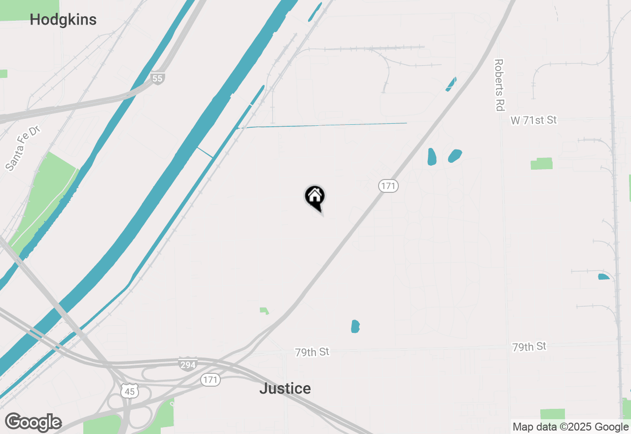 Map of 7431 Covington Drive, Justice, IL 60458