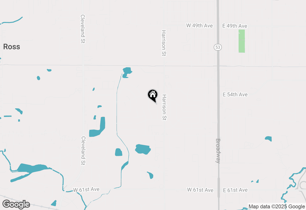 Map of 941 W 54th Place, Merrillville, IN 46410