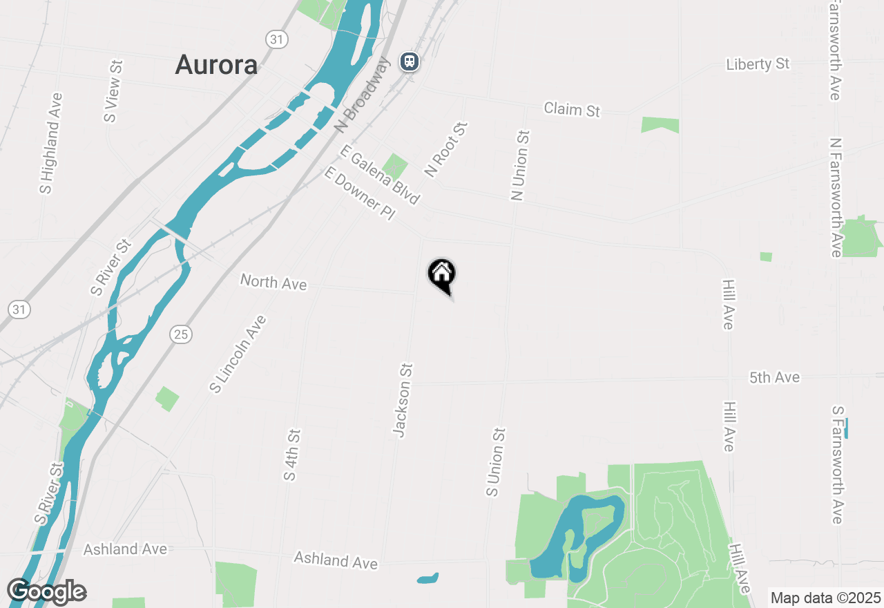 Map of 569 North Avenue, Aurora, IL 60505