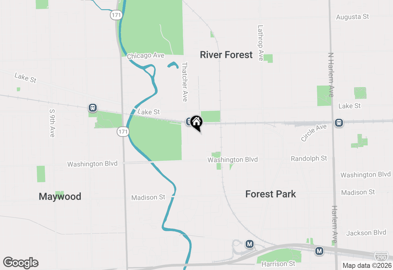 Map of 327 Gale Avenue, River Forest, IL 60305