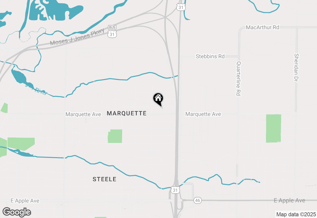 Map of 1449 Leonard Avenue, Muskegon, MI 49442