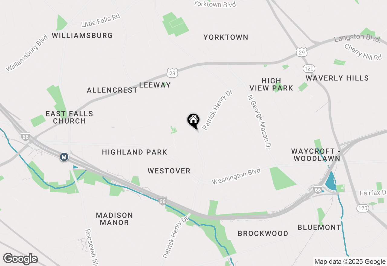 Map of 5701 N 18th Road, Arlington, VA 22205