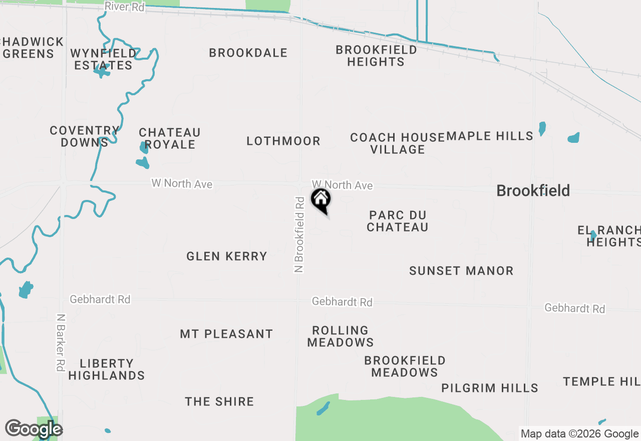 Map of 18665 Le Chateau Dr, Brookfield, WI 53045