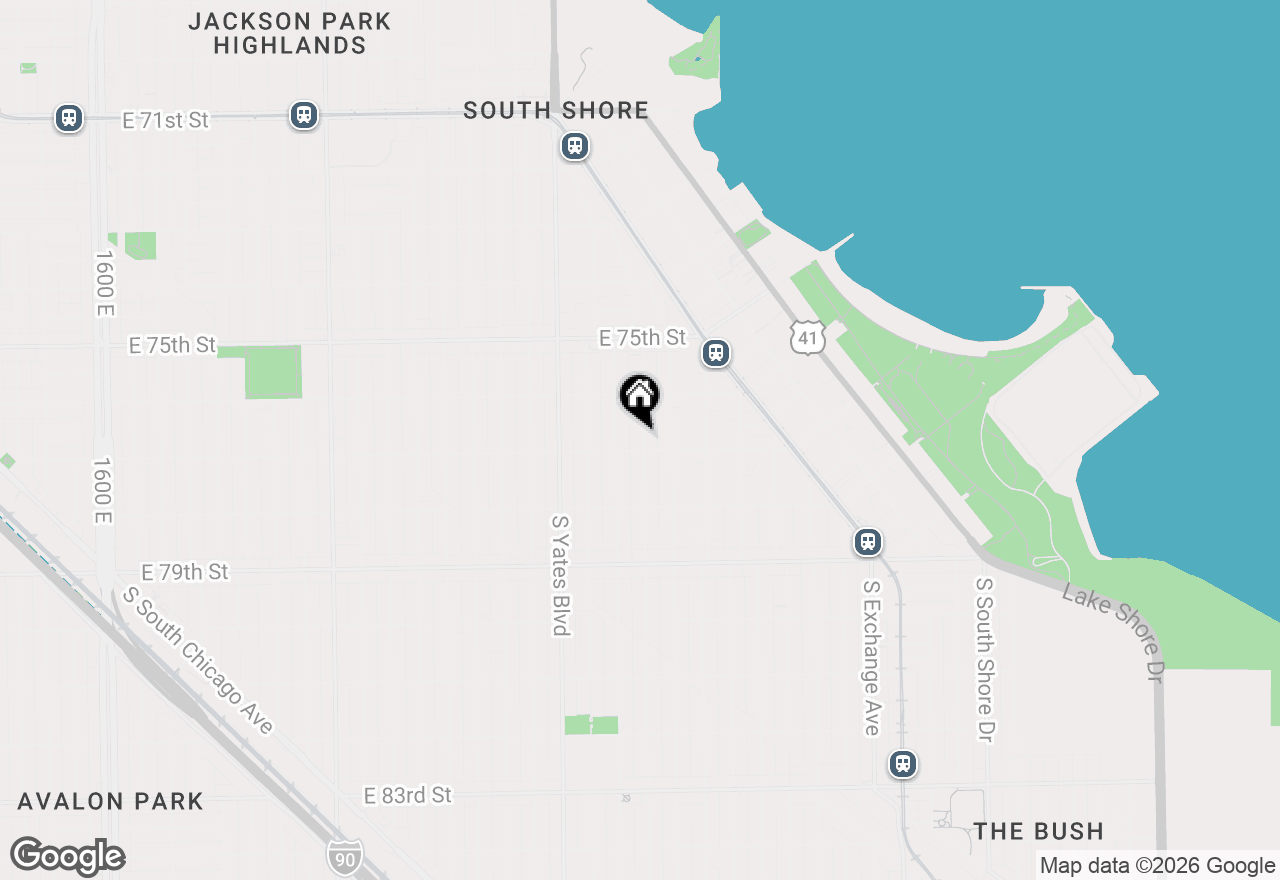 Map of (Address confidential), Chicago, Illinois 60649