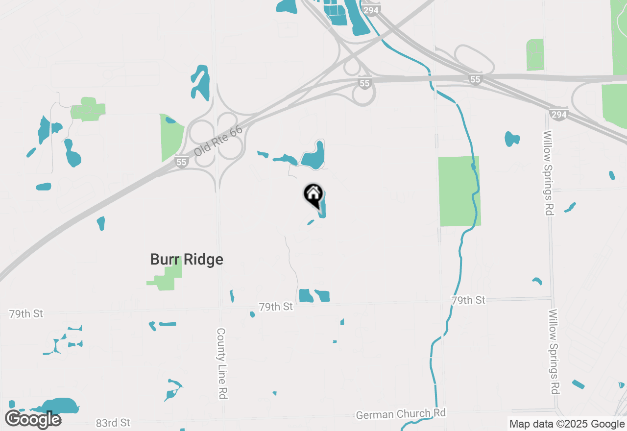 Map of 110 Waterside Place, Burr Ridge, IL 60527