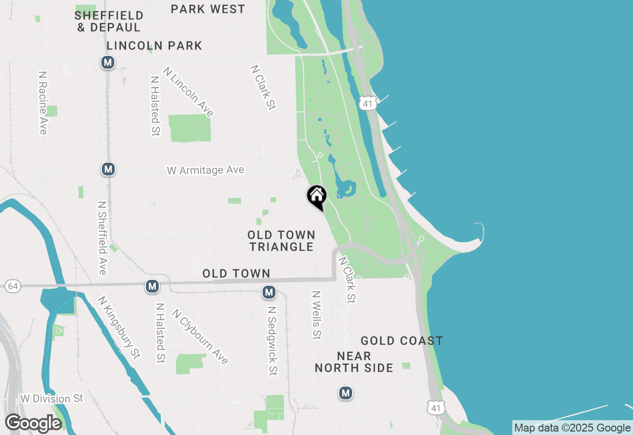 Map of 1811 N Wells Street #1, Chicago, IL 60614