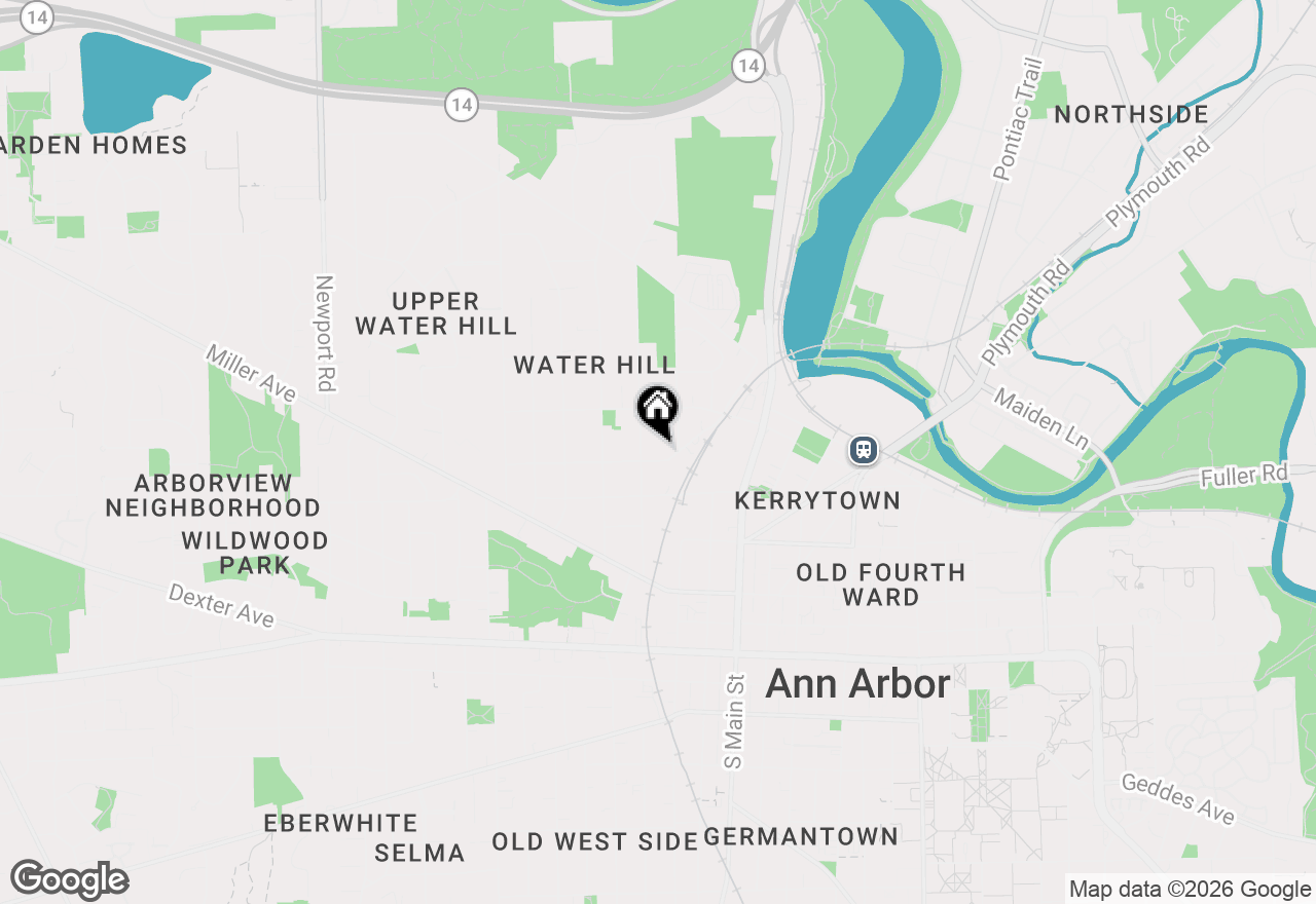 Map of 406 Hiscock Street, Ann Arbor, MI 48103