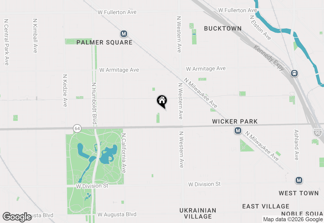 Map of 1701 N Maplewood Avenue #1, Chicago, IL 60647