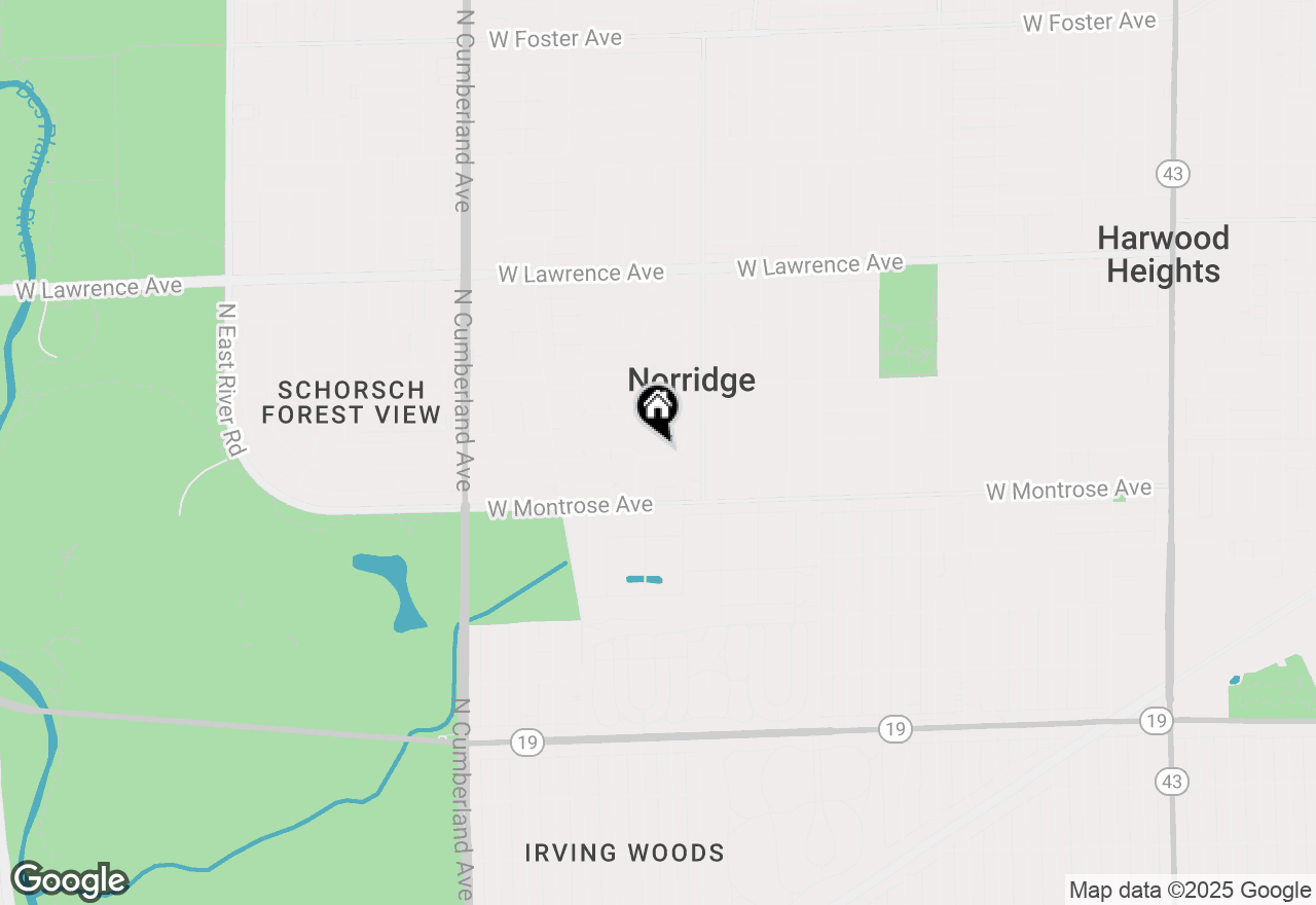 Map of 4436 N Redwood Drive, Norridge, IL 60706