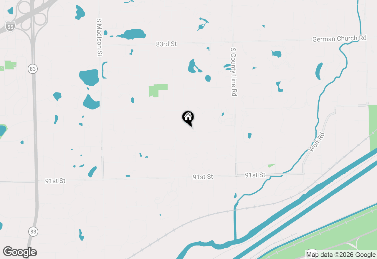 Map of 5 Regent Court, Burr Ridge, IL 60527