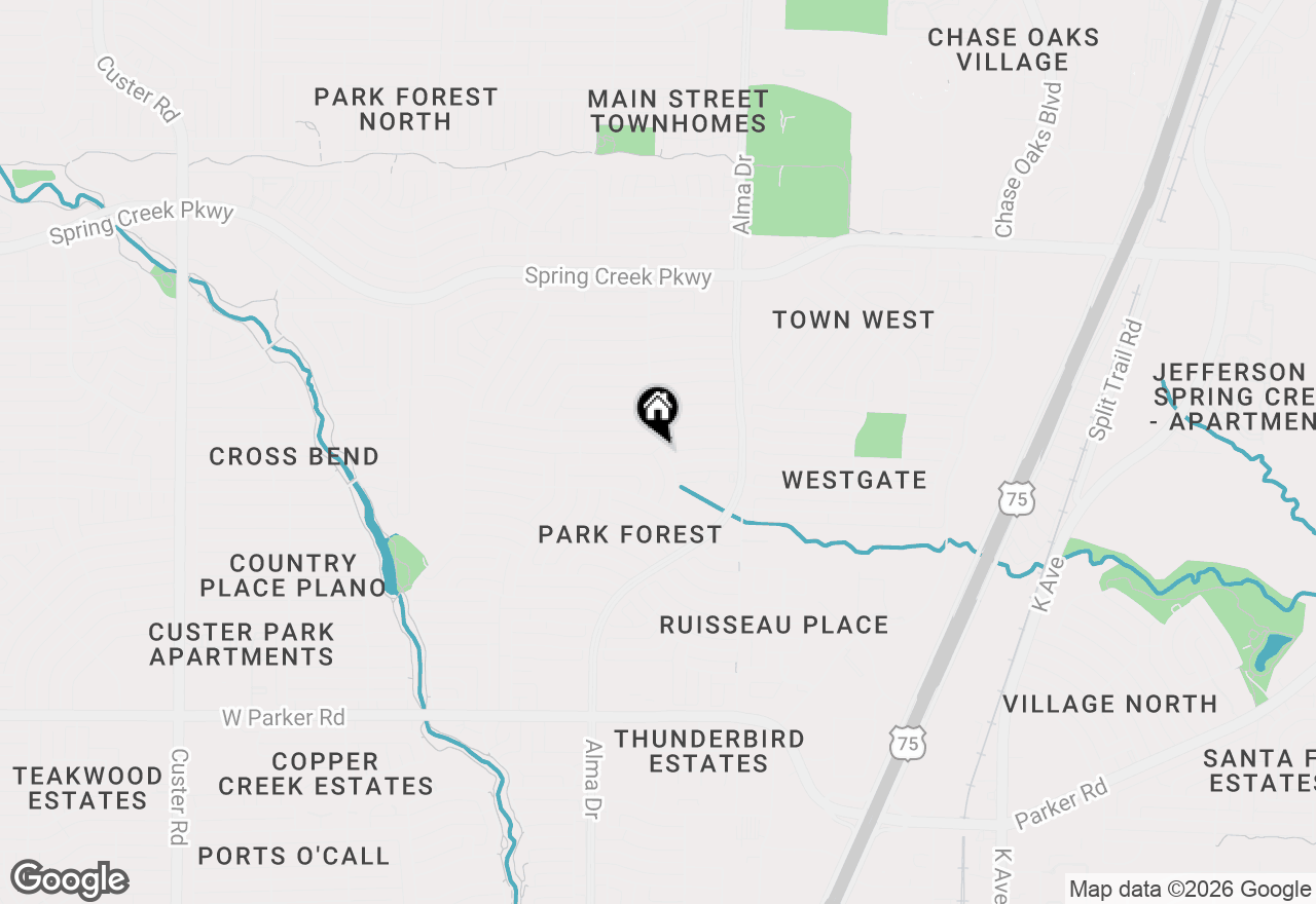 Map of 3939 Branch Hollow Drive, Plano, TX 75023