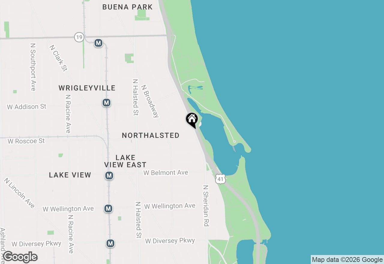 Map of 3430 N Lake Shore Drive #12J, Chicago, IL 60657