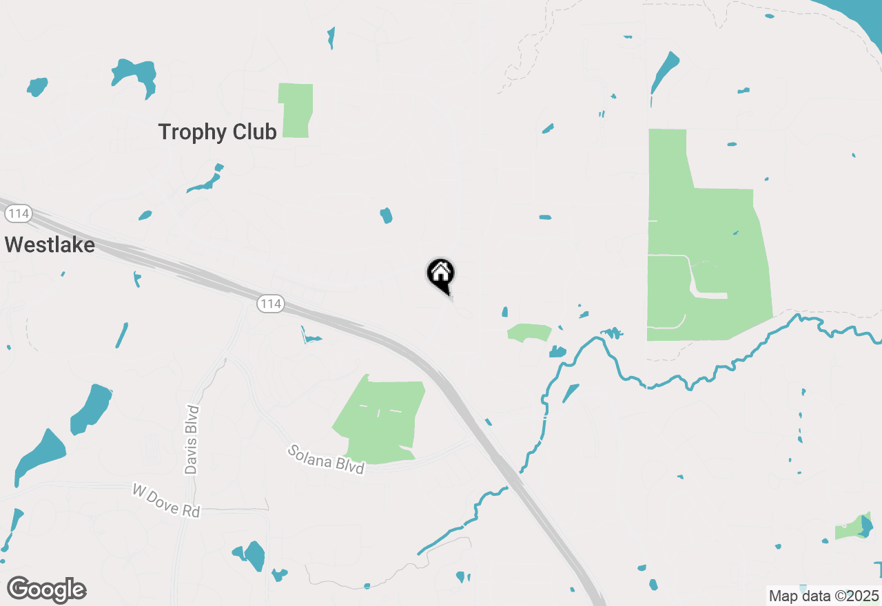 Map of 1 Jamie Court, Trophy Club, TX 76262