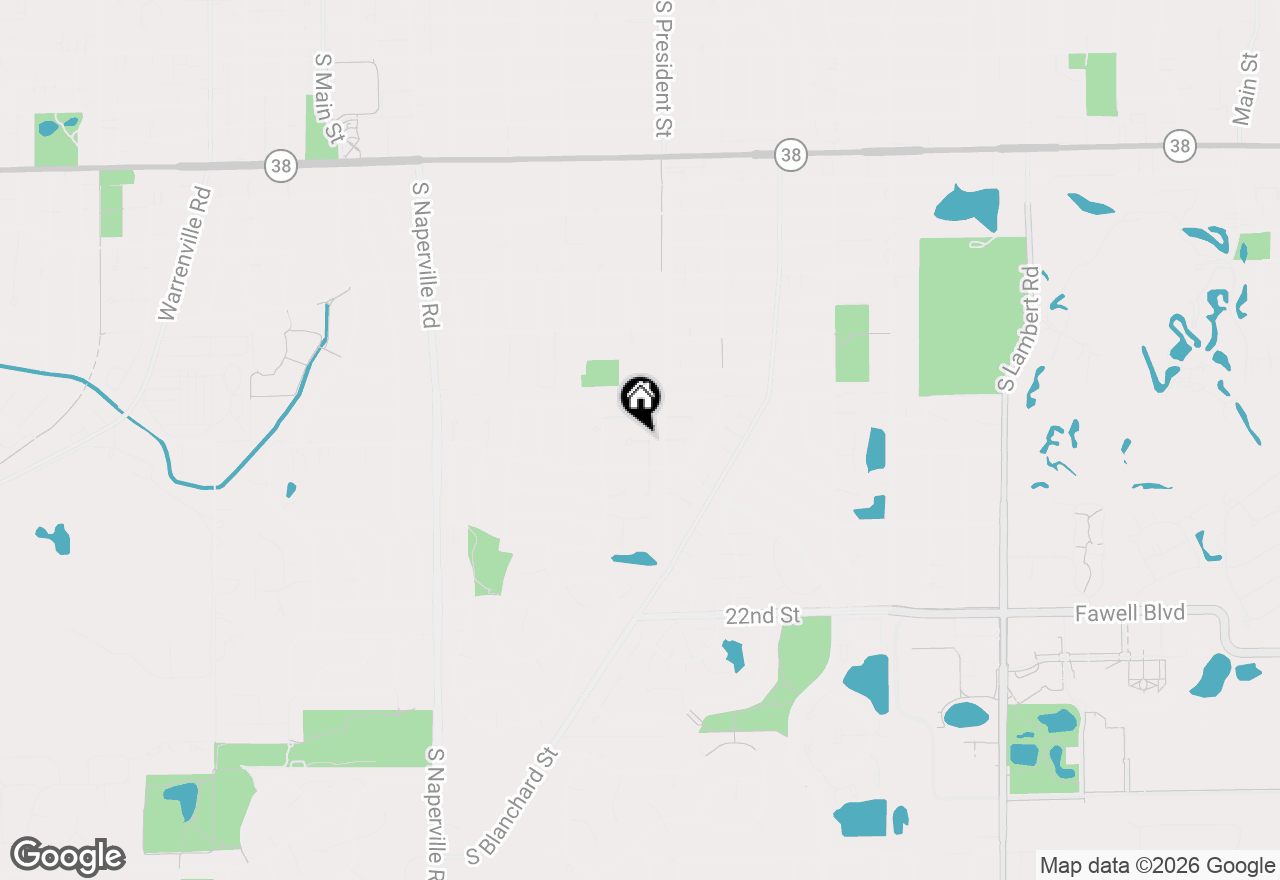 Map of 840 Sheldon Court #B, Wheaton, IL 60189