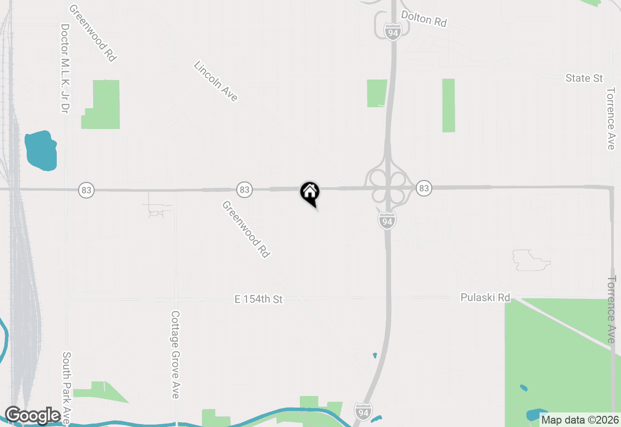 Map of 15043 Meadow Lane, Dolton, IL 60419