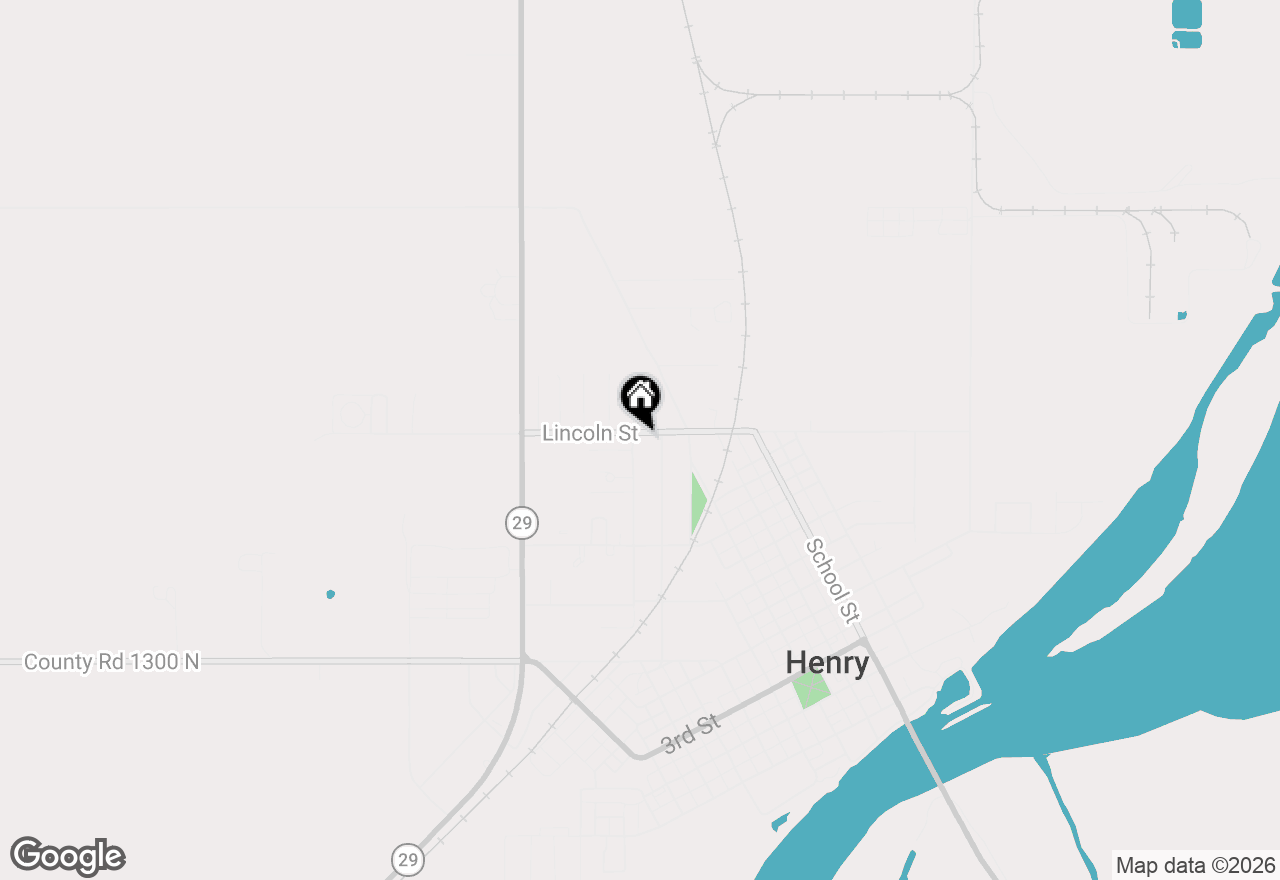 Map of 1048 Warren Street, Henry, IL 61537