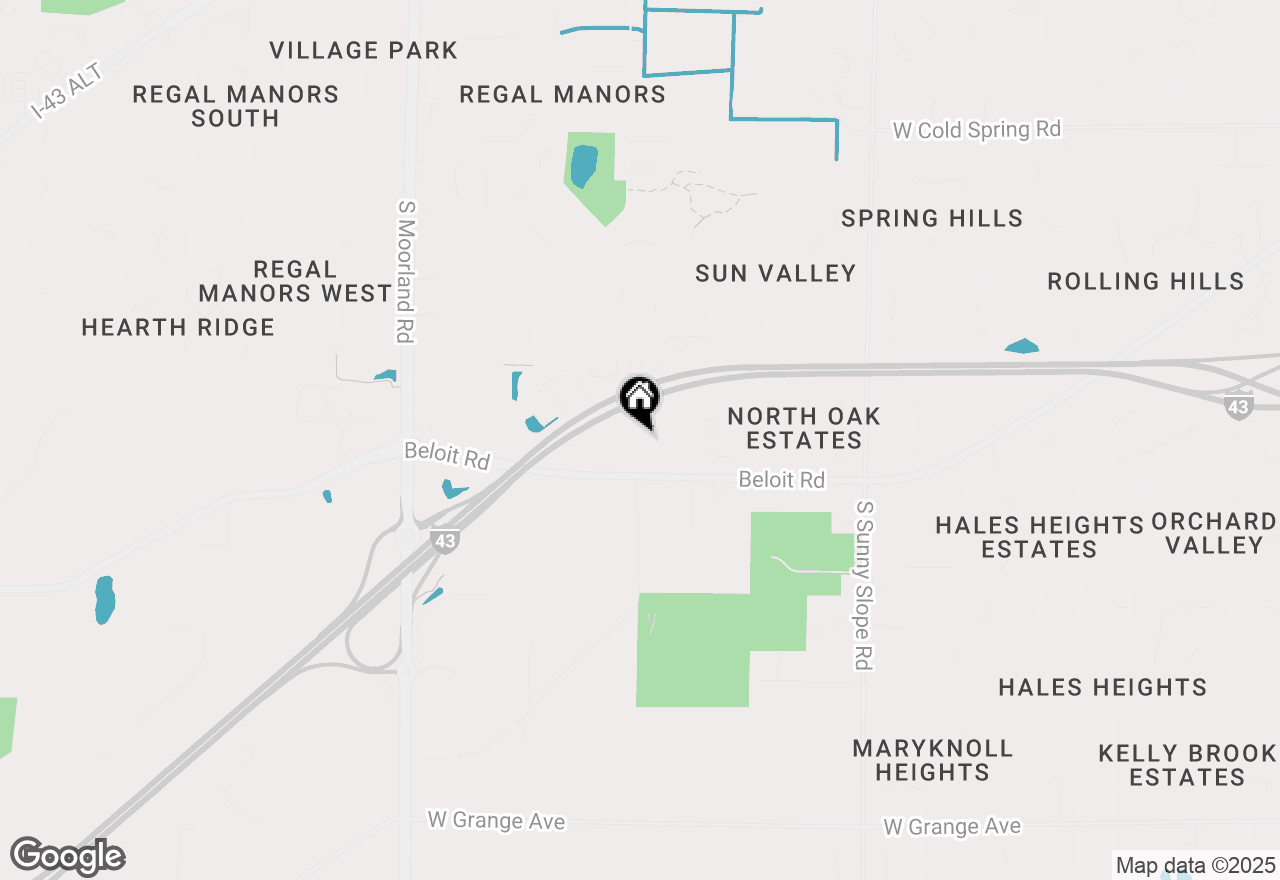 Map of 4796 S Lynn Dr, New Berlin, WI 53151