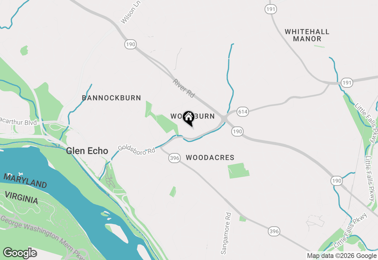 Map of 6204 Redwing Court, Bethesda, MD 20817