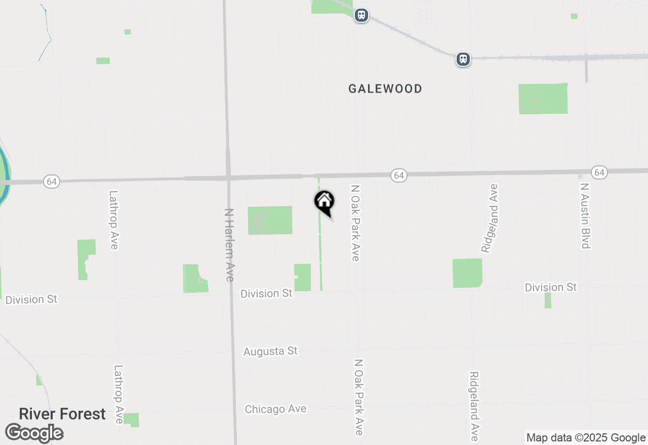 Map of 1118 N Kenilworth Avenue, Oak Park, IL 60302