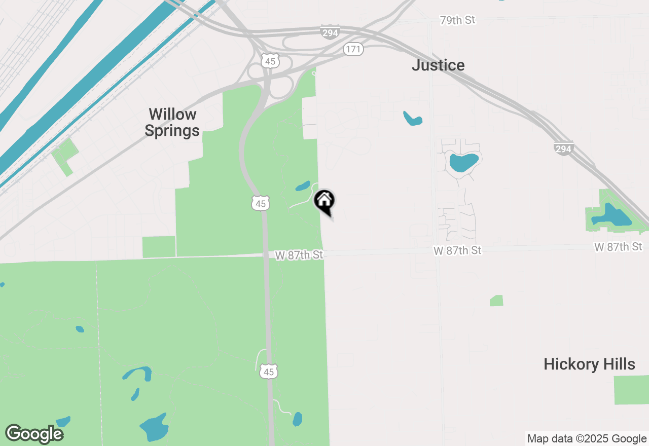 Map of 8601 S Kean Avenue, Hickory Hills, IL 60457