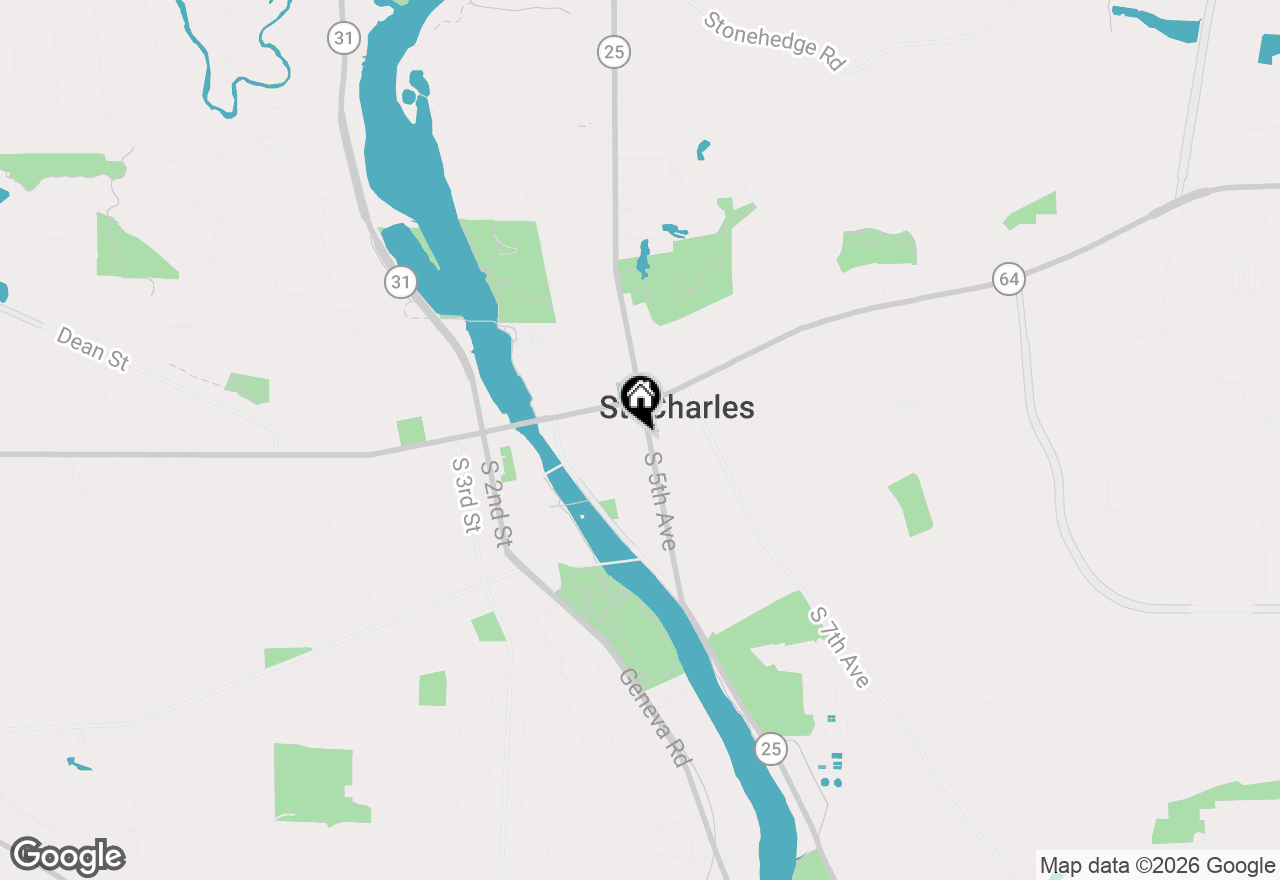 Map of 111 S 5th Avenue #D, St. Charles, IL 60174