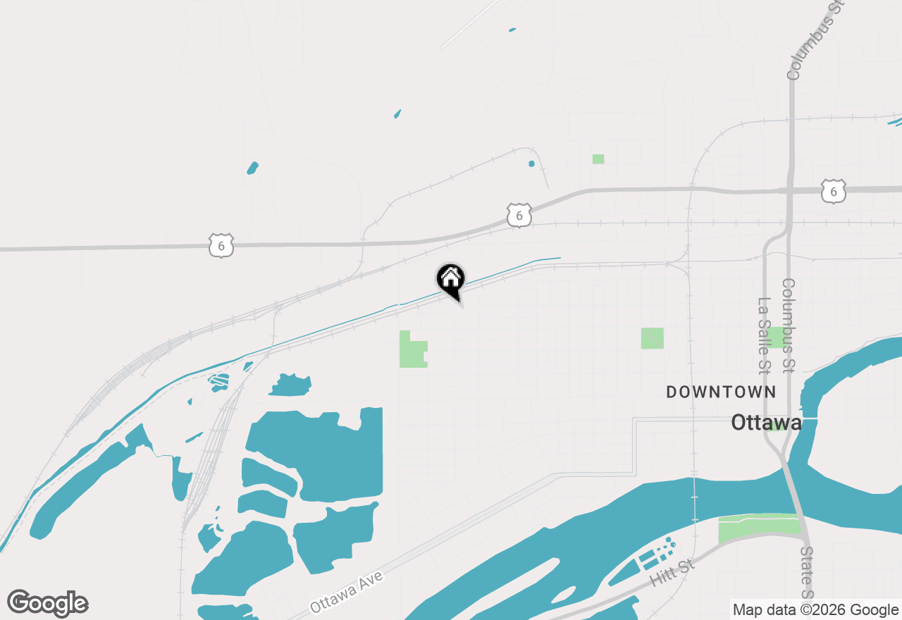 Map of 1428 Pickwick Street, Ottawa, IL 61350