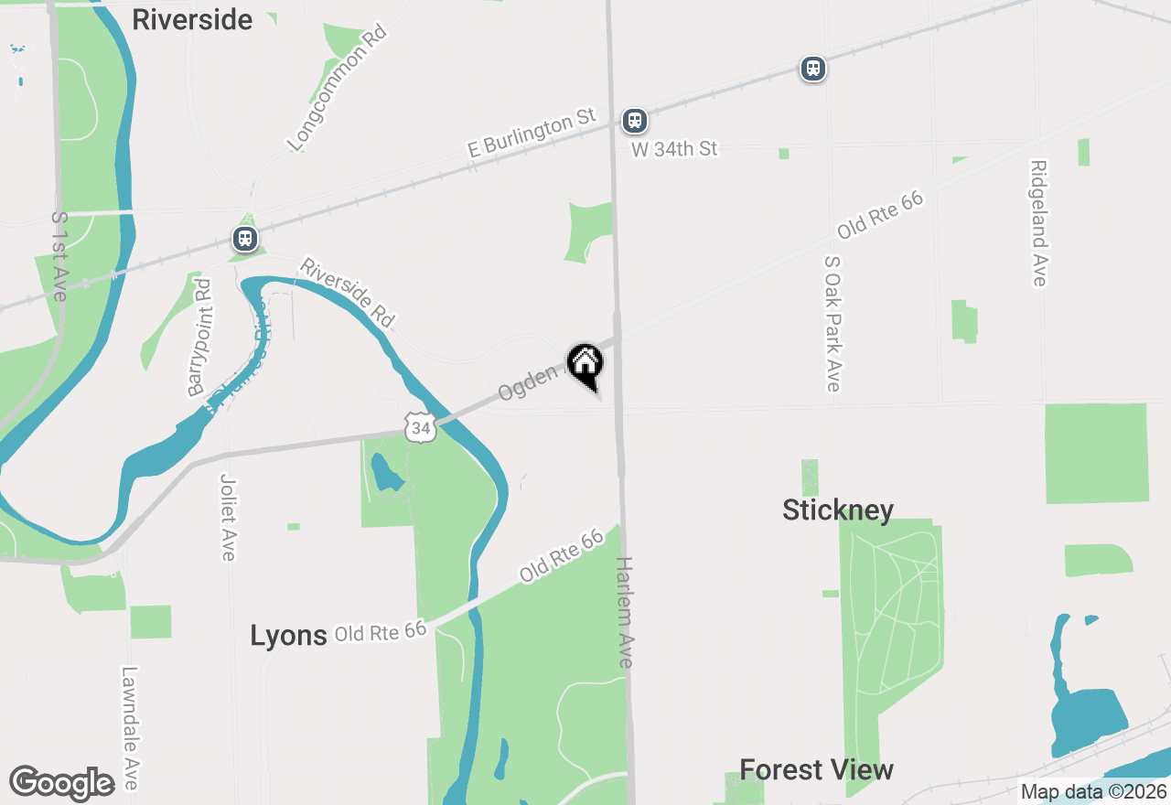 Map of 7228 39th Street #2W, Lyons, IL 60534