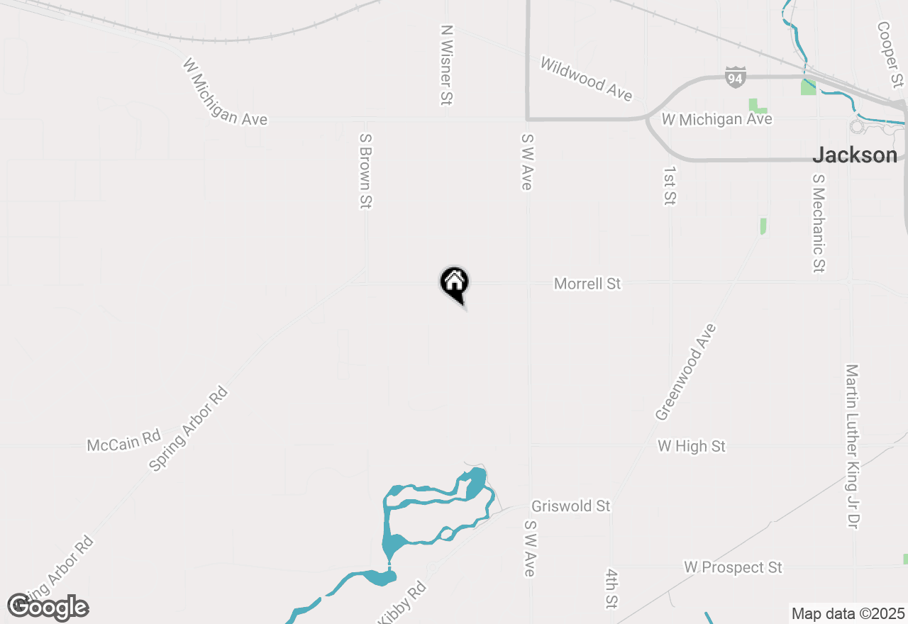 Map of 1005 S Wisner Street, Jackson, MI 49203