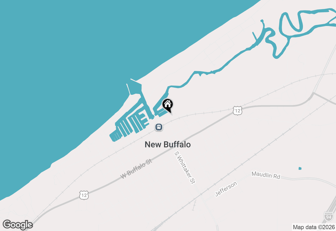 Map of 119 E Water Street, New Buffalo, MI 49117