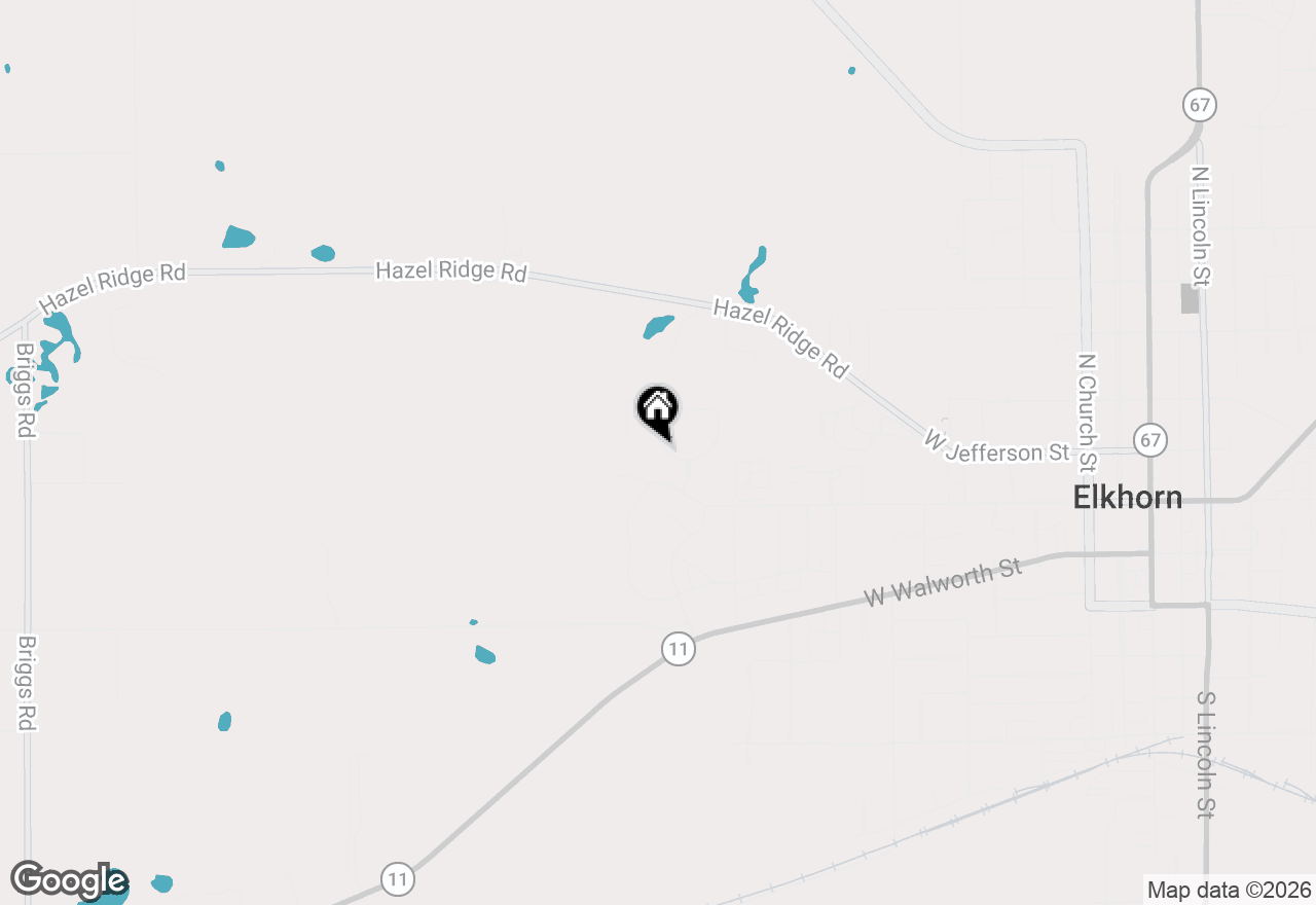 Map of 140 N Wild Flower Ln, Elkhorn, WI 53121