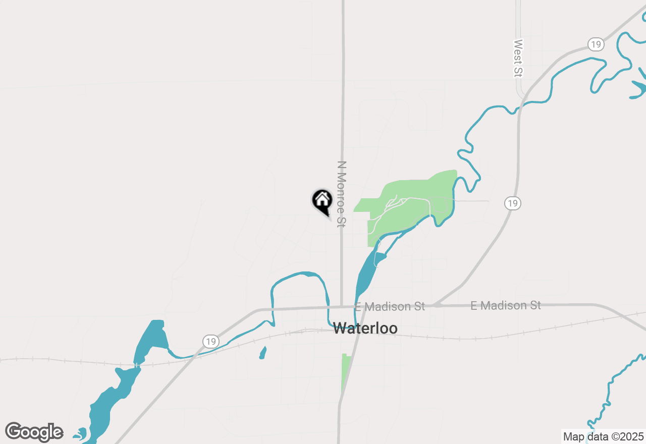 Map of 555 Edison Street, Waterloo, WI 53594