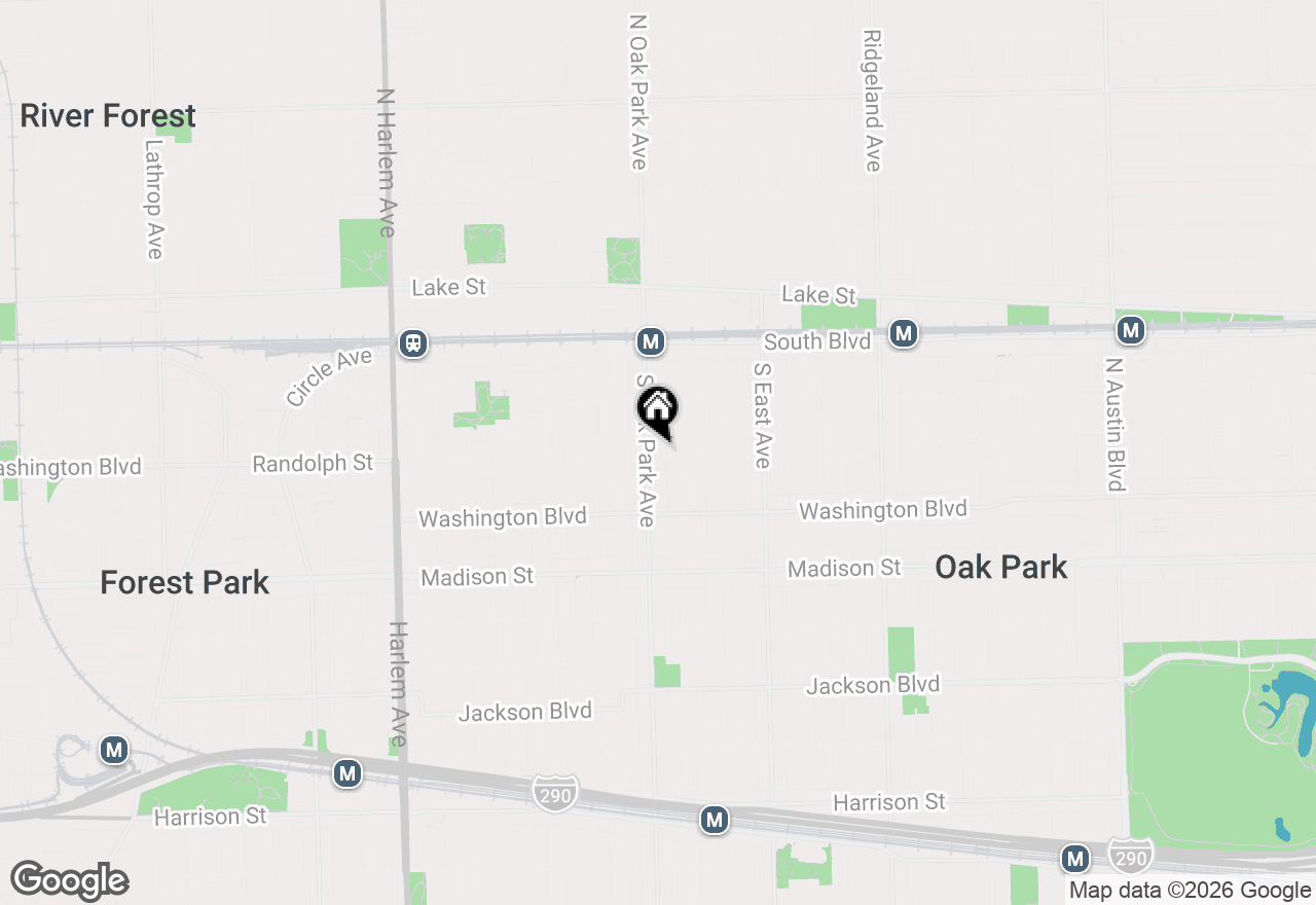 Map of 240 S Oak Park Avenue #305, Oak Park, IL 60302