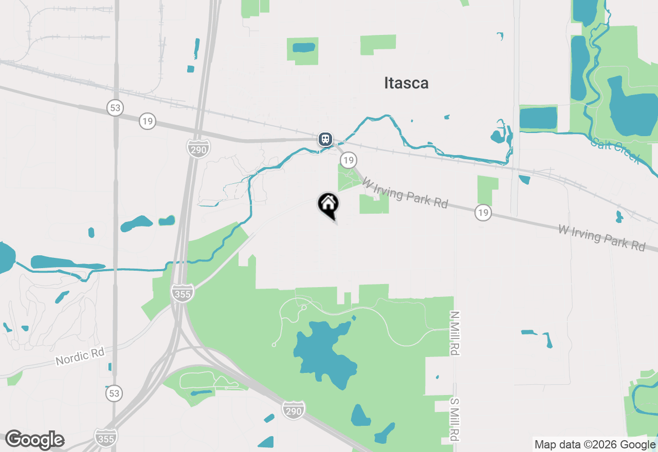 Map of 107 W Washington Street, Itasca, IL 60143