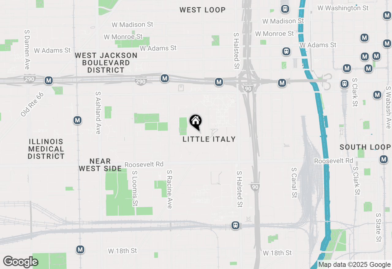 Map of 923 S Carpenter Street #3R, Chicago, IL 60607