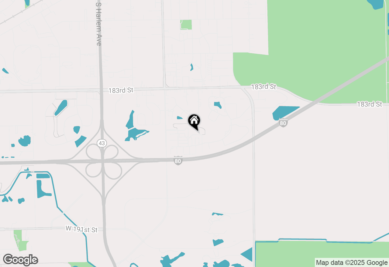 Map of 18541 Dearborn Court, Tinley Park, IL 60477