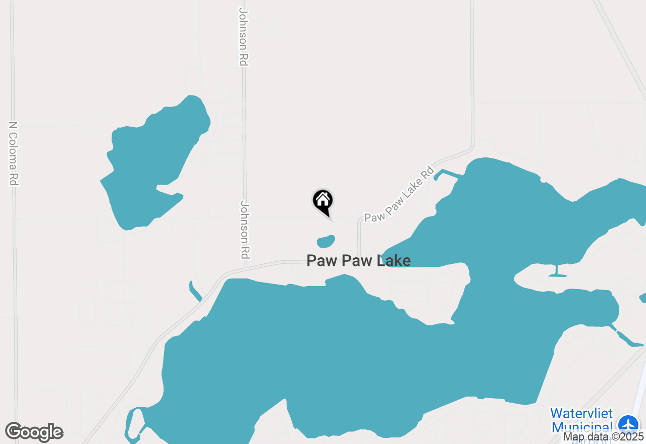 Map of 7574 Little Paw Paw Lake Road, Coloma, MI 49038