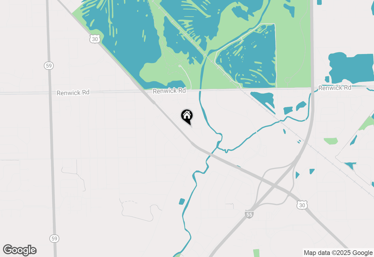 Map of 23105 W Oak Street, Plainfield, IL 60544