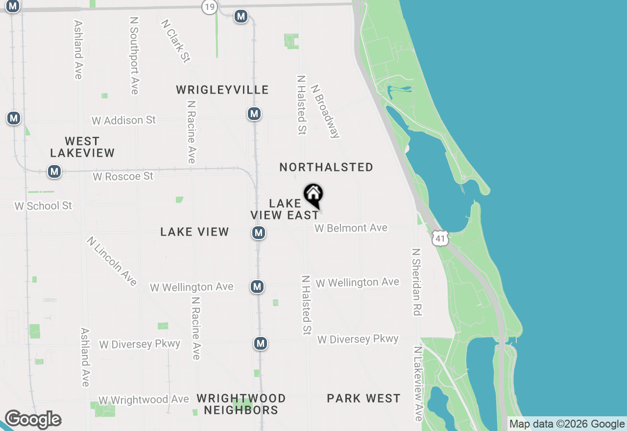Map of 741 W Melrose Street #3, Chicago, IL 60657