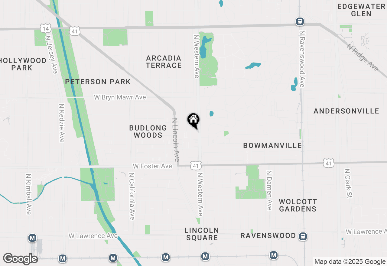 Map of 2405 W Balmoral Avenue #1A, Chicago, IL 60625