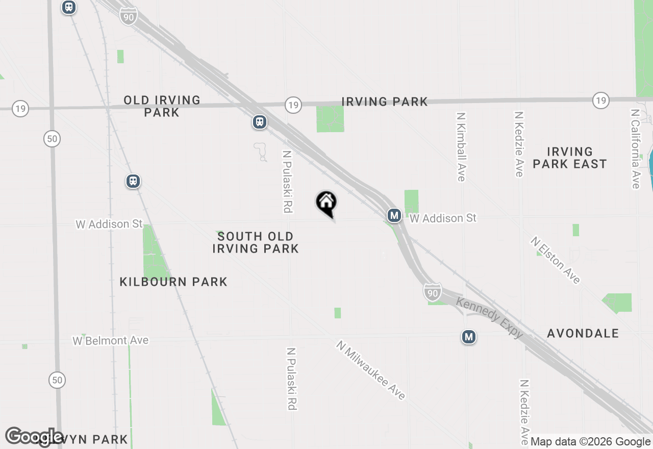 Map of 3843 W Addison Street, Chicago, IL 60618