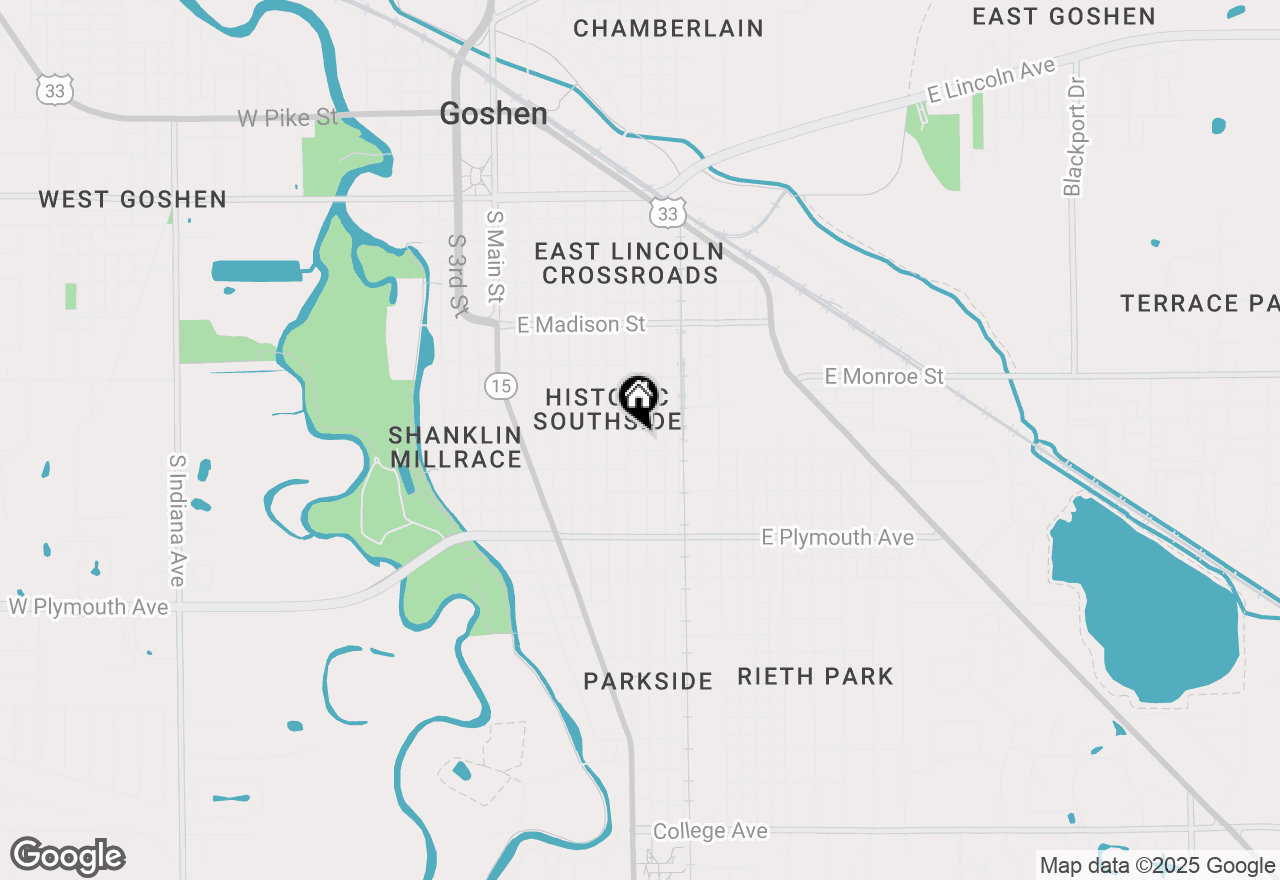 Map of 619 S 8th Street, Goshen, IN 46526