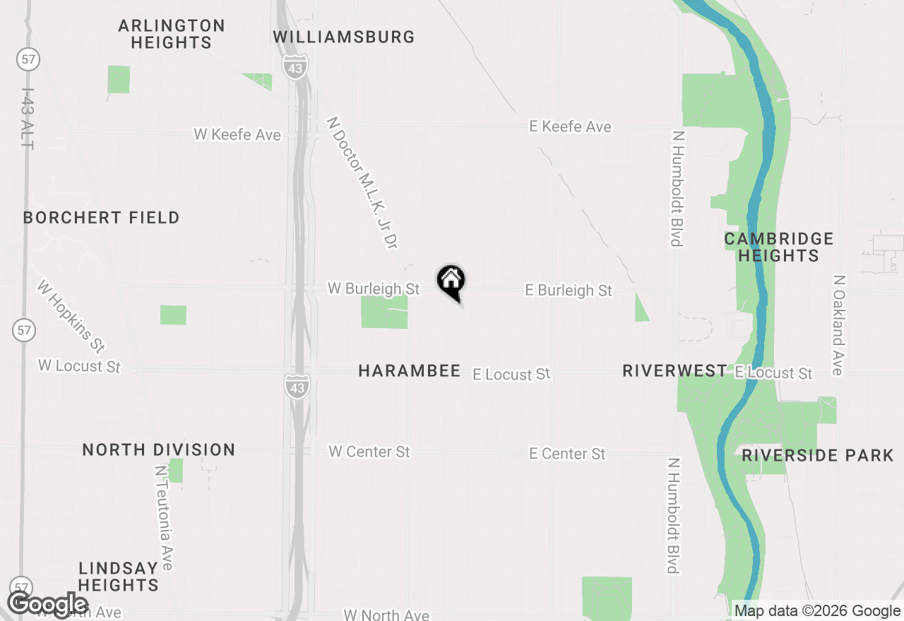 Map of 3037 N 1st St, Milwaukee, WI 53212