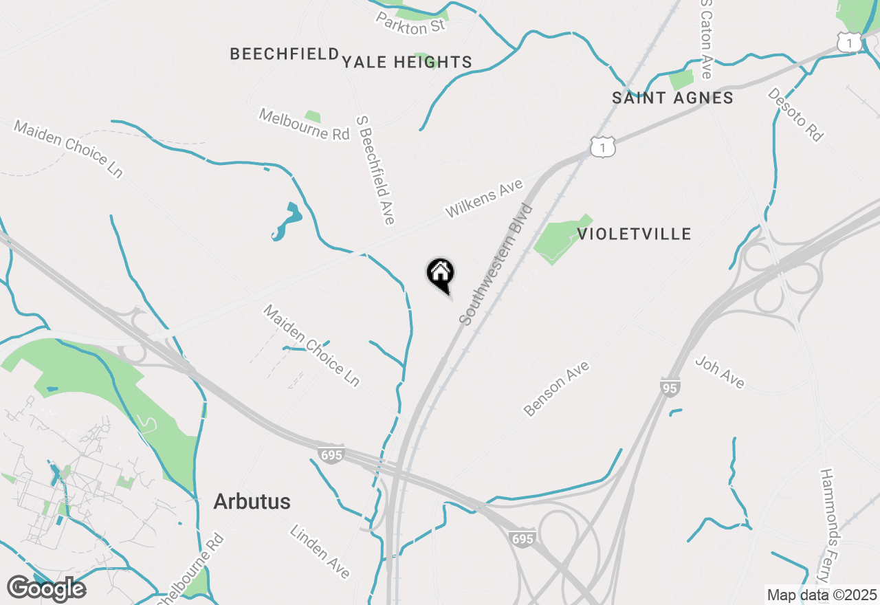 Map of 1026 S Beechfield Avenue #B, Baltimore, MD 21229