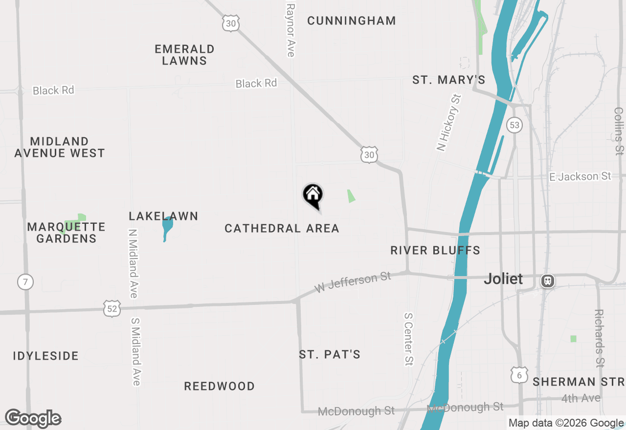 Map of 310 Whittier Avenue #2, Joliet, IL 60435
