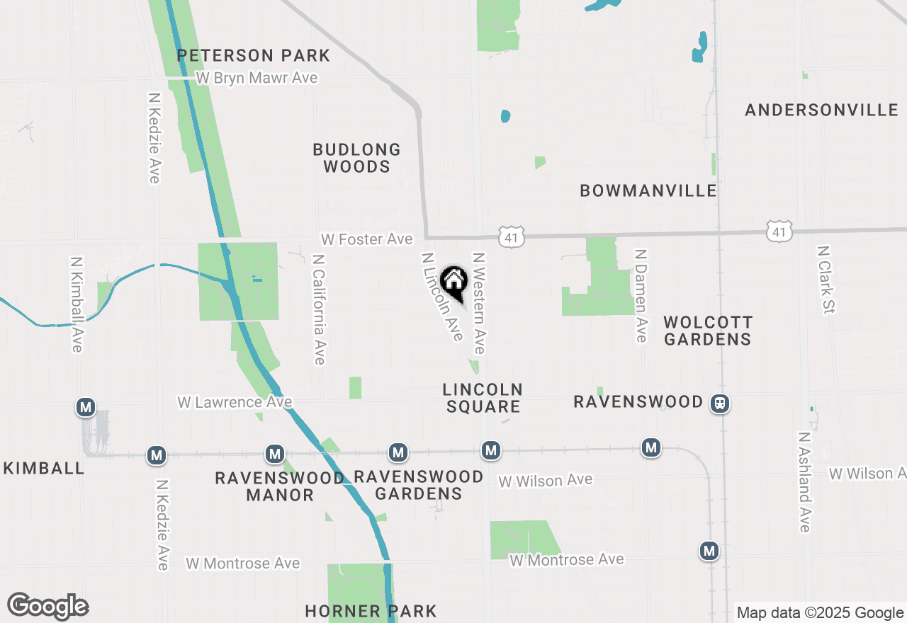 Map of 5019 N Lincoln Avenue #1N, Chicago, IL 60625