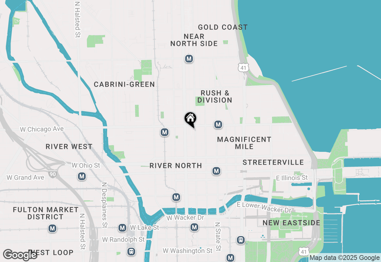 Map of 110 W Superior Street #2503, Chicago, IL 60654