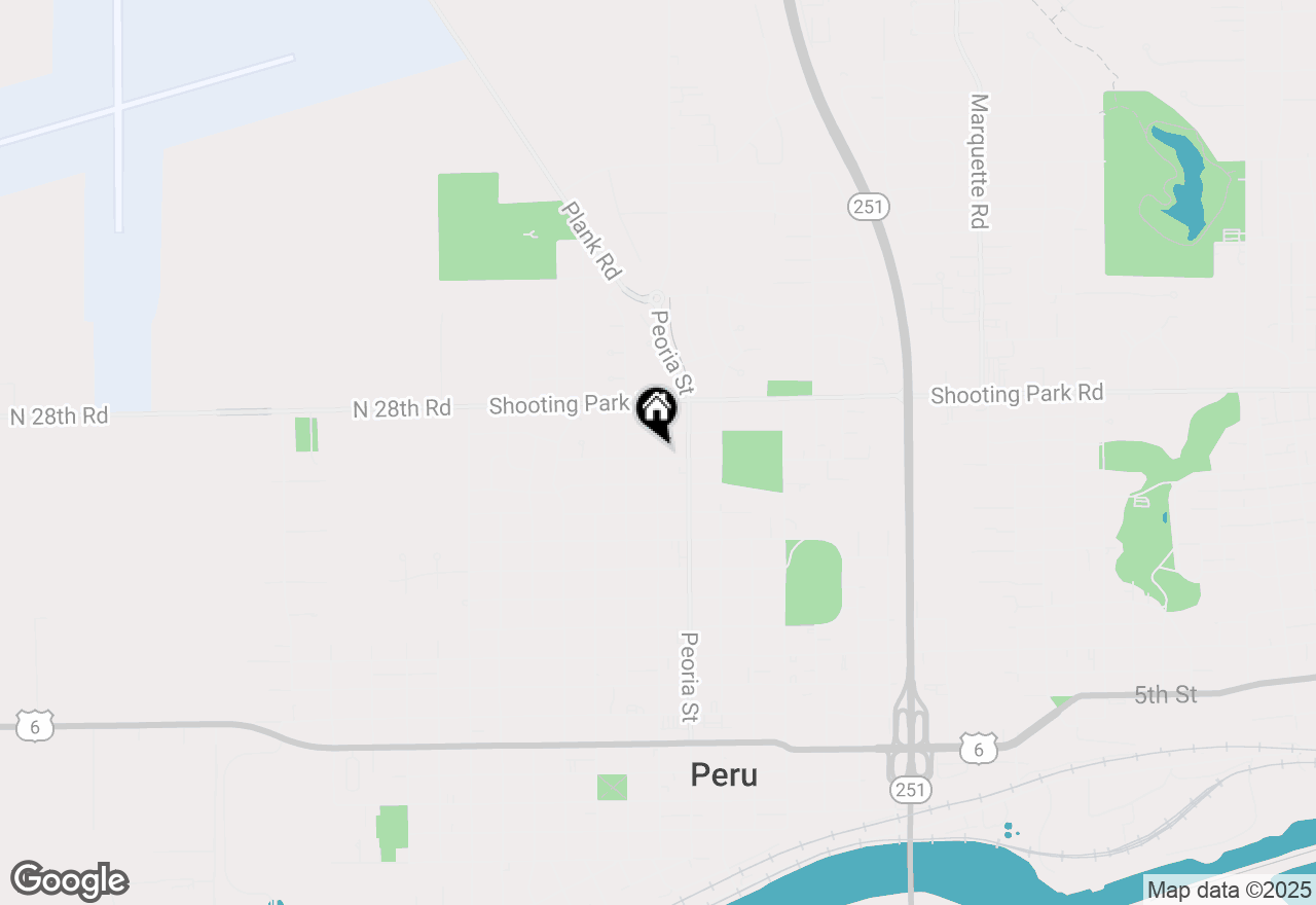 Map of 1822 Fulton Street, Peru, IL 61354