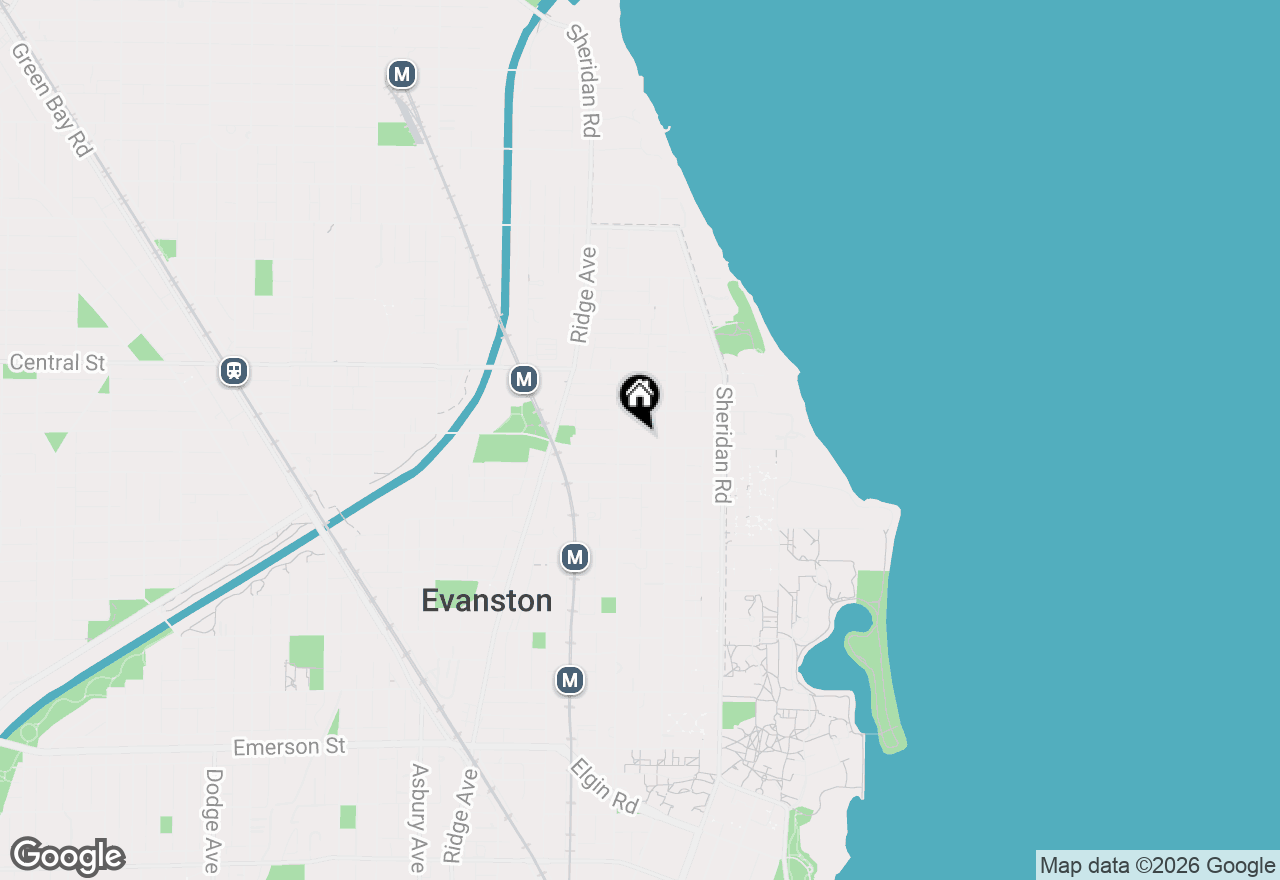 Map of 723 Lincoln Street, Evanston, IL 60201